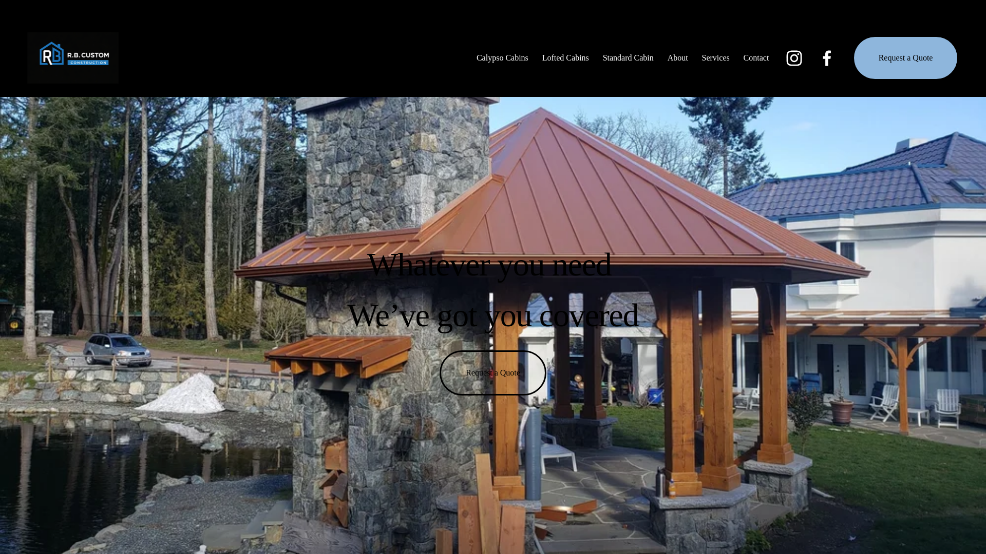 website screenshot of https://rb-custom.com/