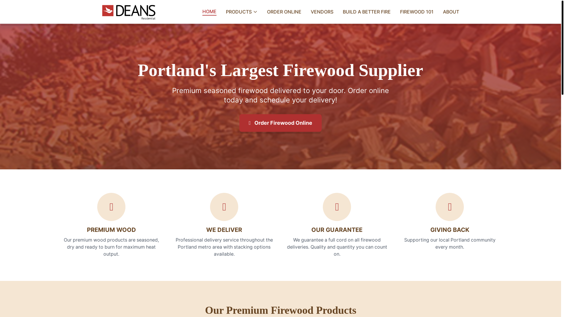 website screenshot of https://firewoodportland.pages.dev/