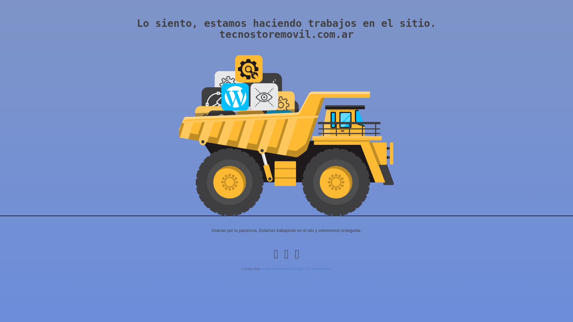 website screenshot of https://tecnostoremovil.com.ar/