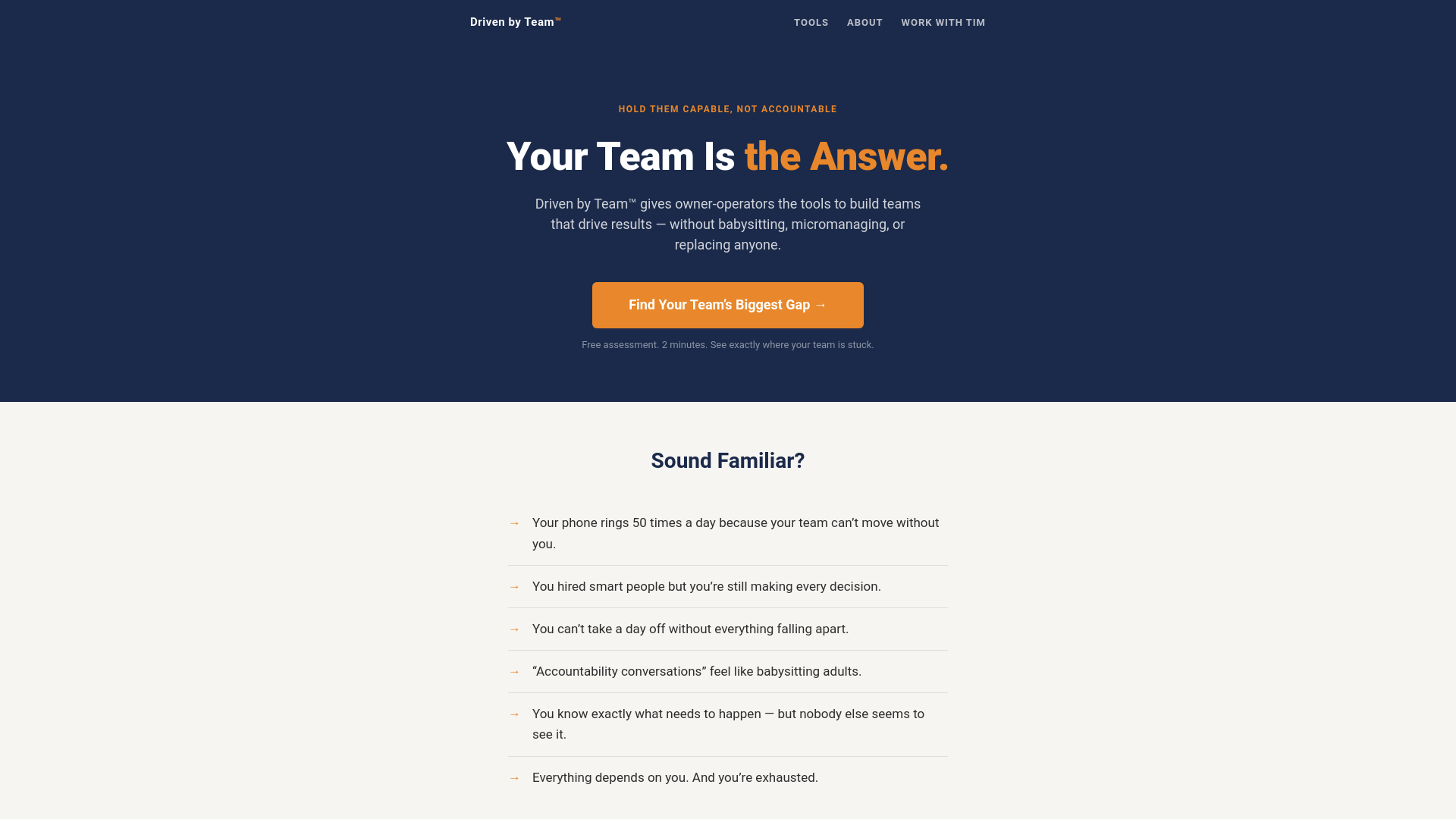 website screenshot of https://drivenbyteam-com.pages.dev/