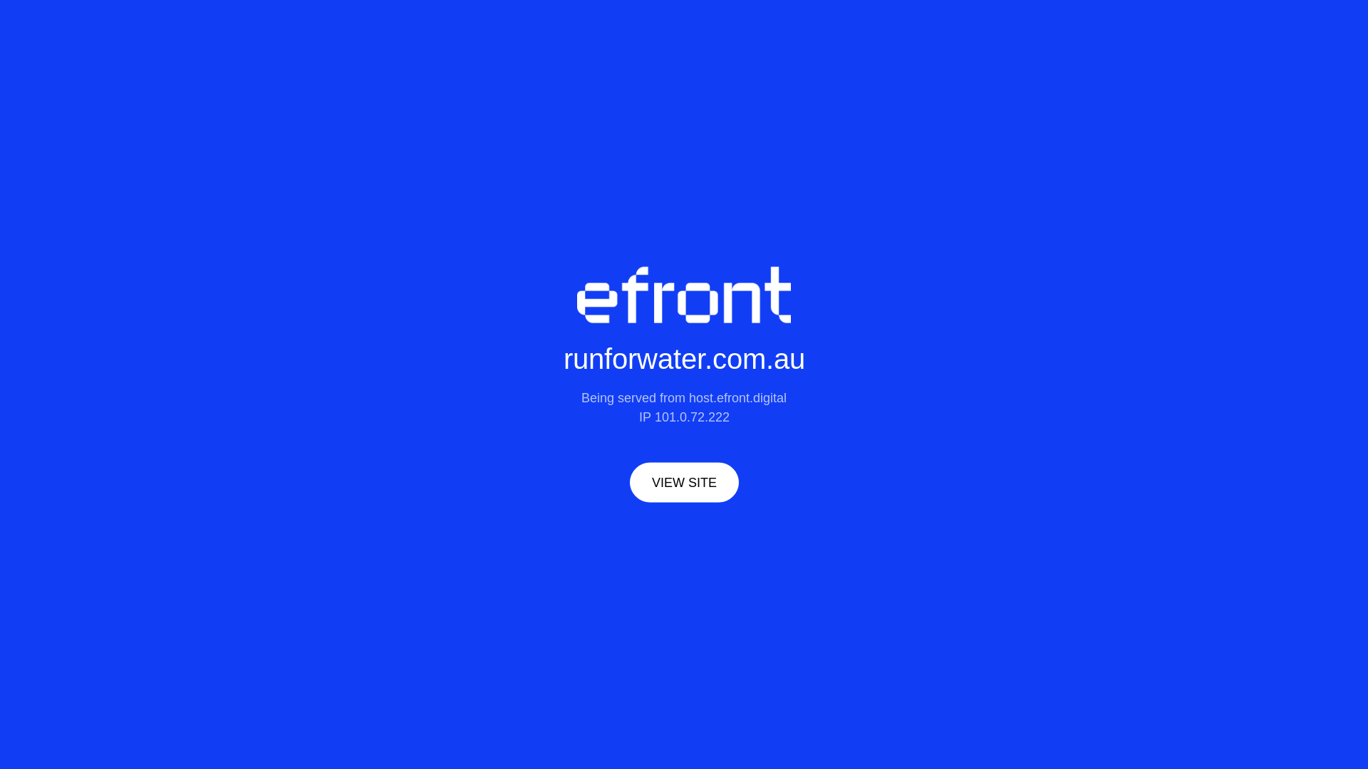 website screenshot of https://runforwater.com.au/