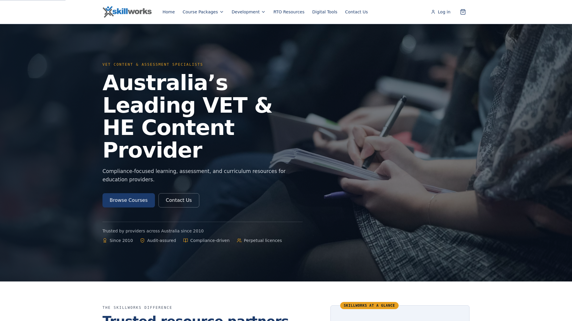 website screenshot of https://skillworks.pages.dev/