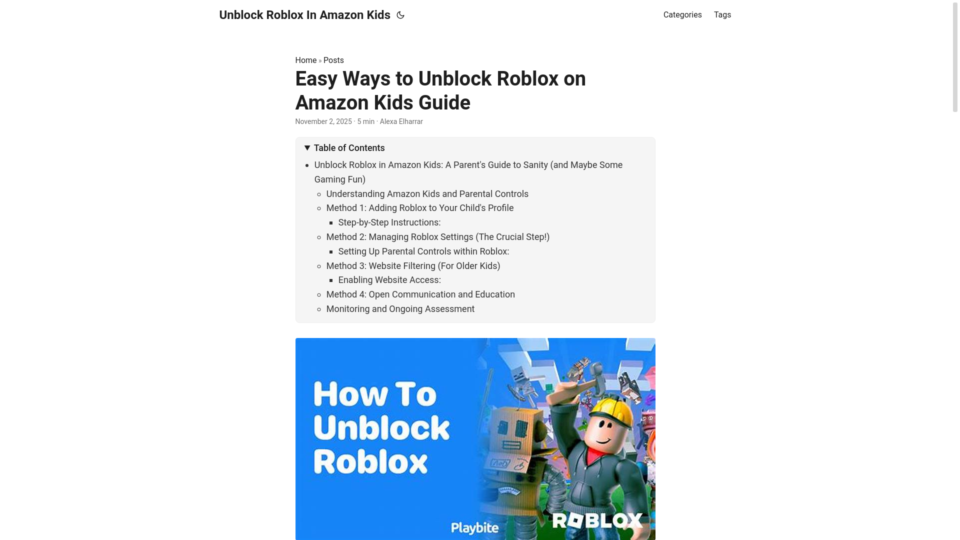 website screenshot of https://unblock-roblox-in-amazon-kids.pages.dev/