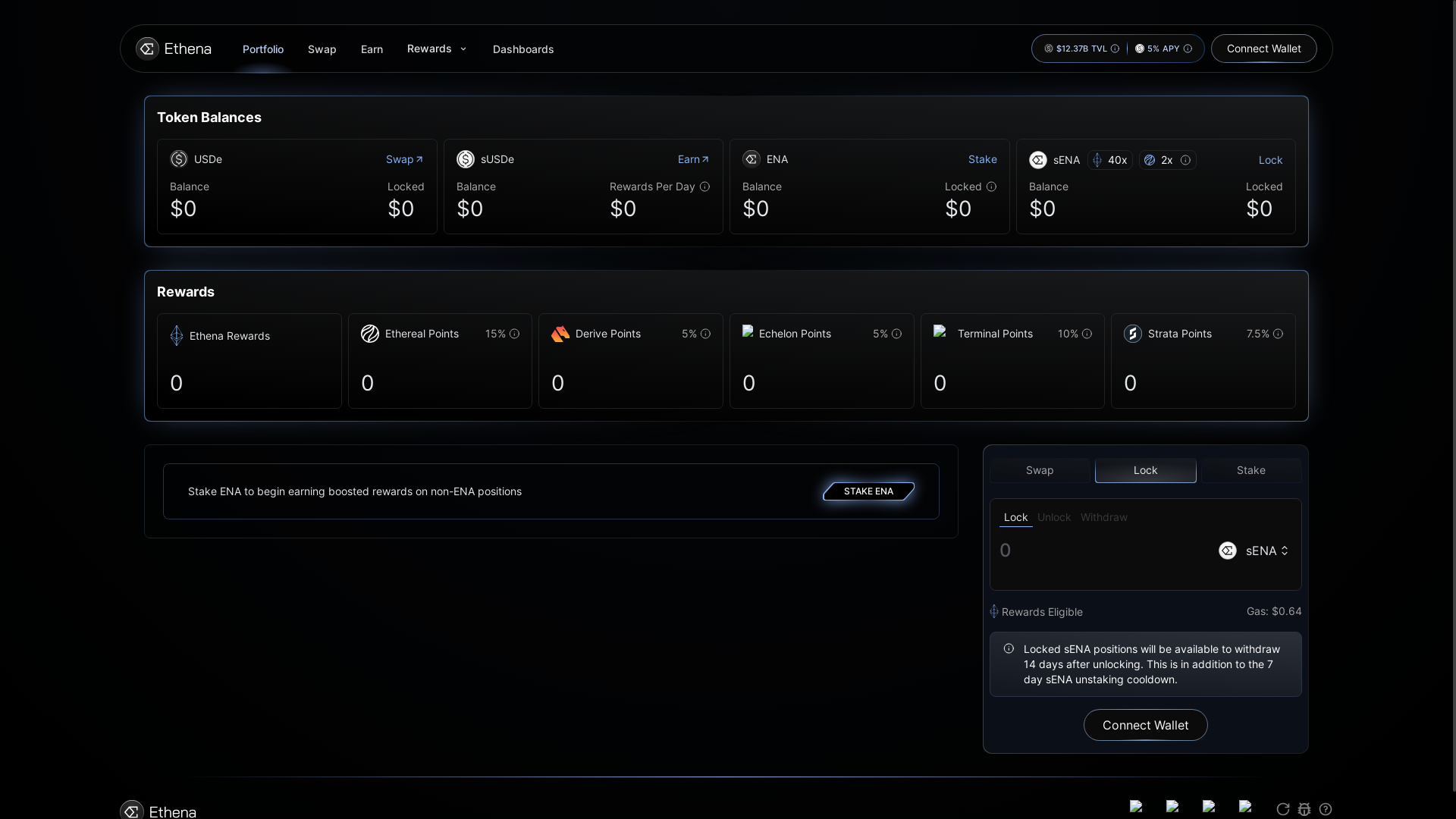 website screenshot of https://ethena-app.pages.dev/