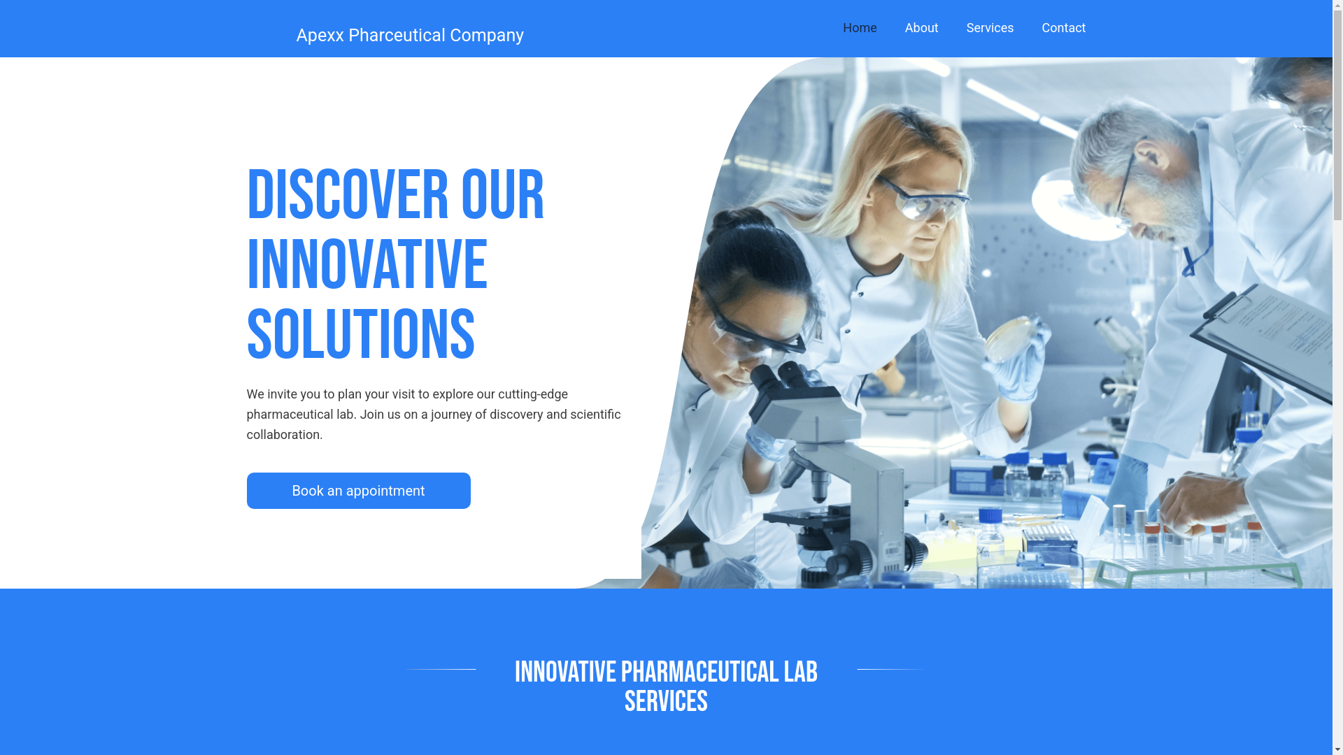 website screenshot of https://apexxpharm.com/