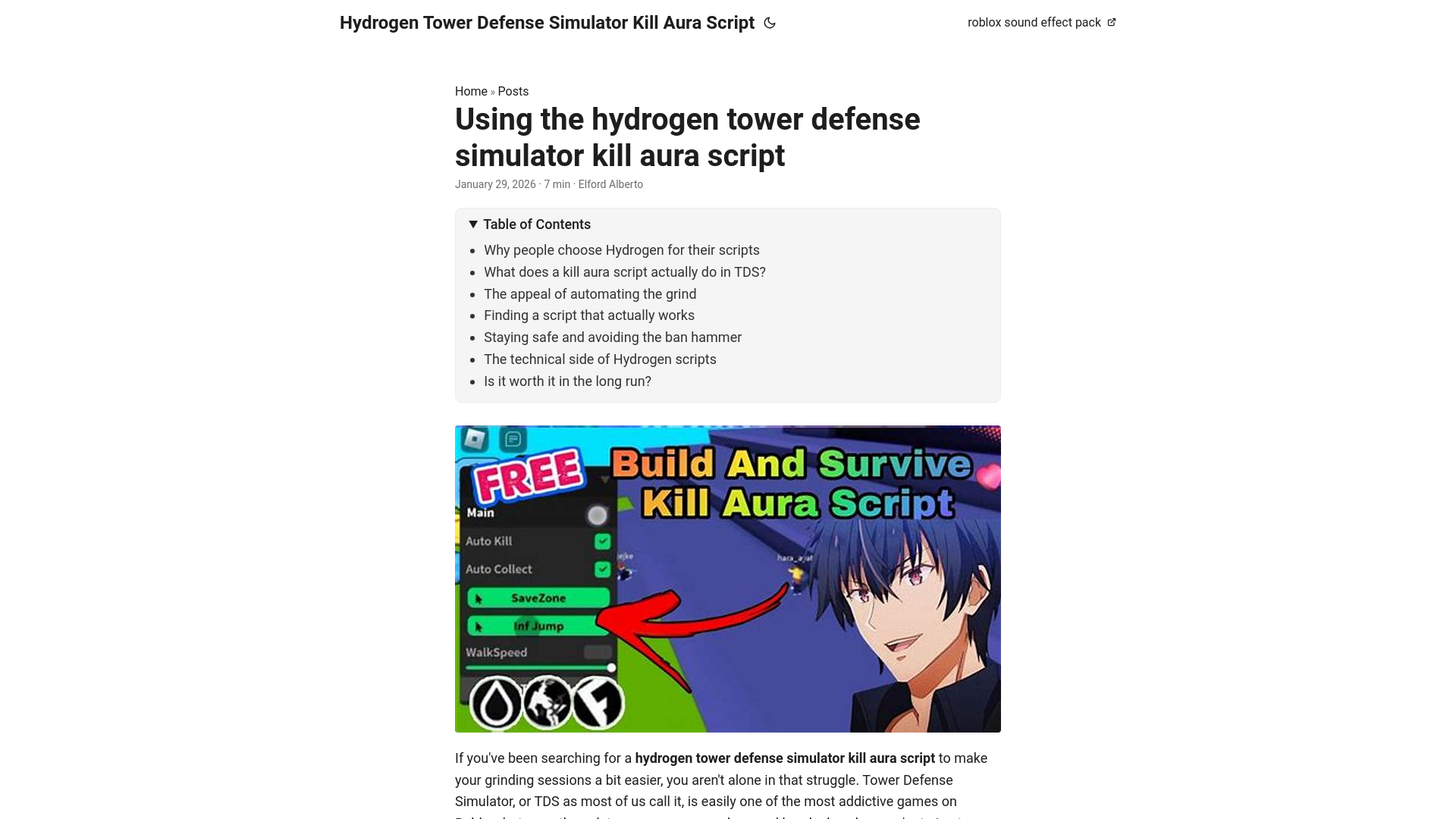 website screenshot of https://hydrogen-tower-defense-simulator-kill-aura-script.pages.dev/