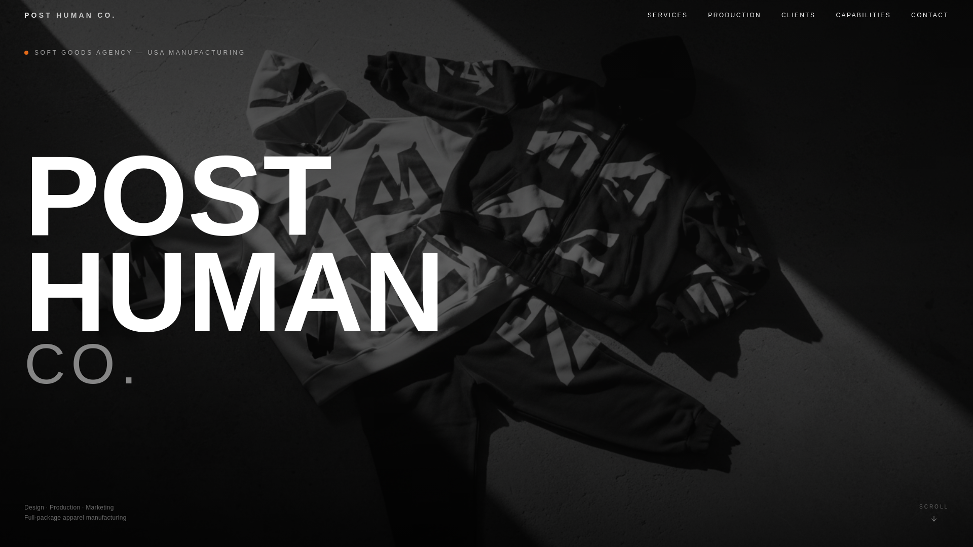 website screenshot of https://posthumanco.space