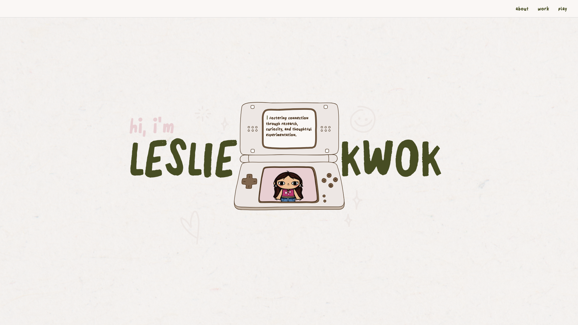 website screenshot of https://lesliekwok.com