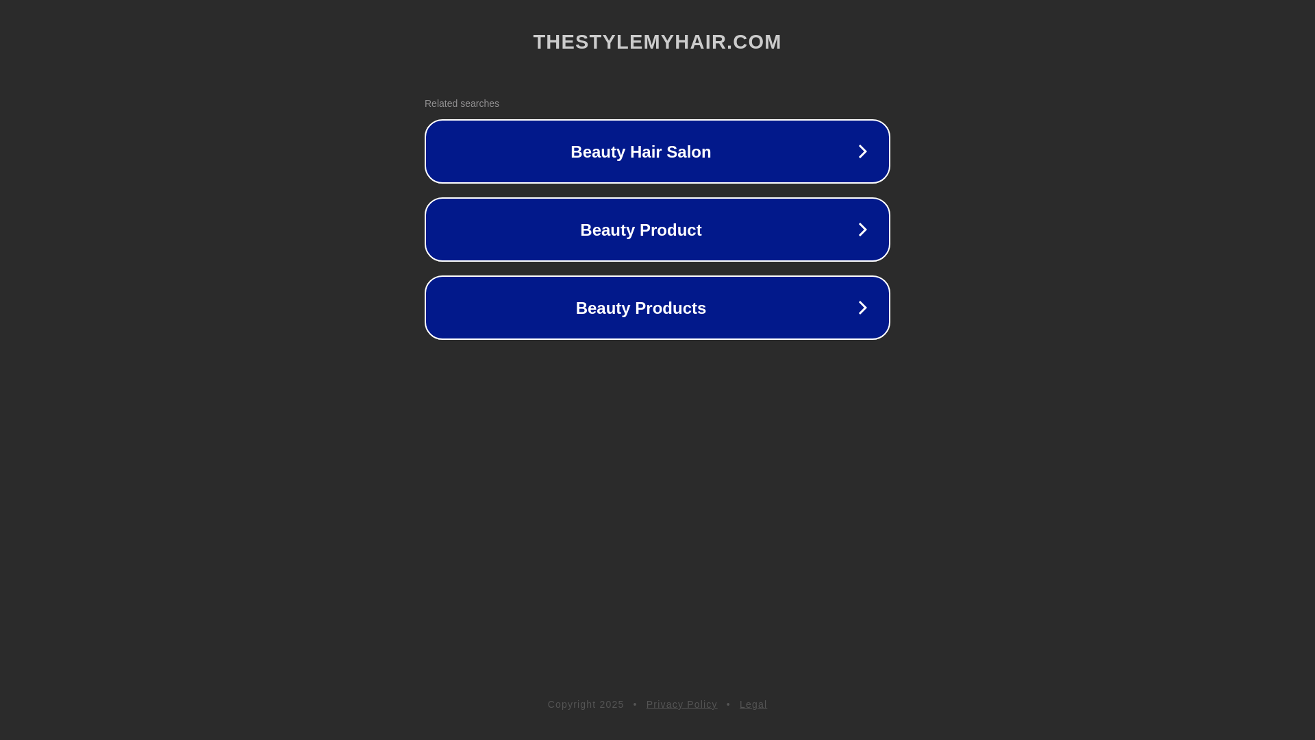 website screenshot of https://thestylemyhair.com/
