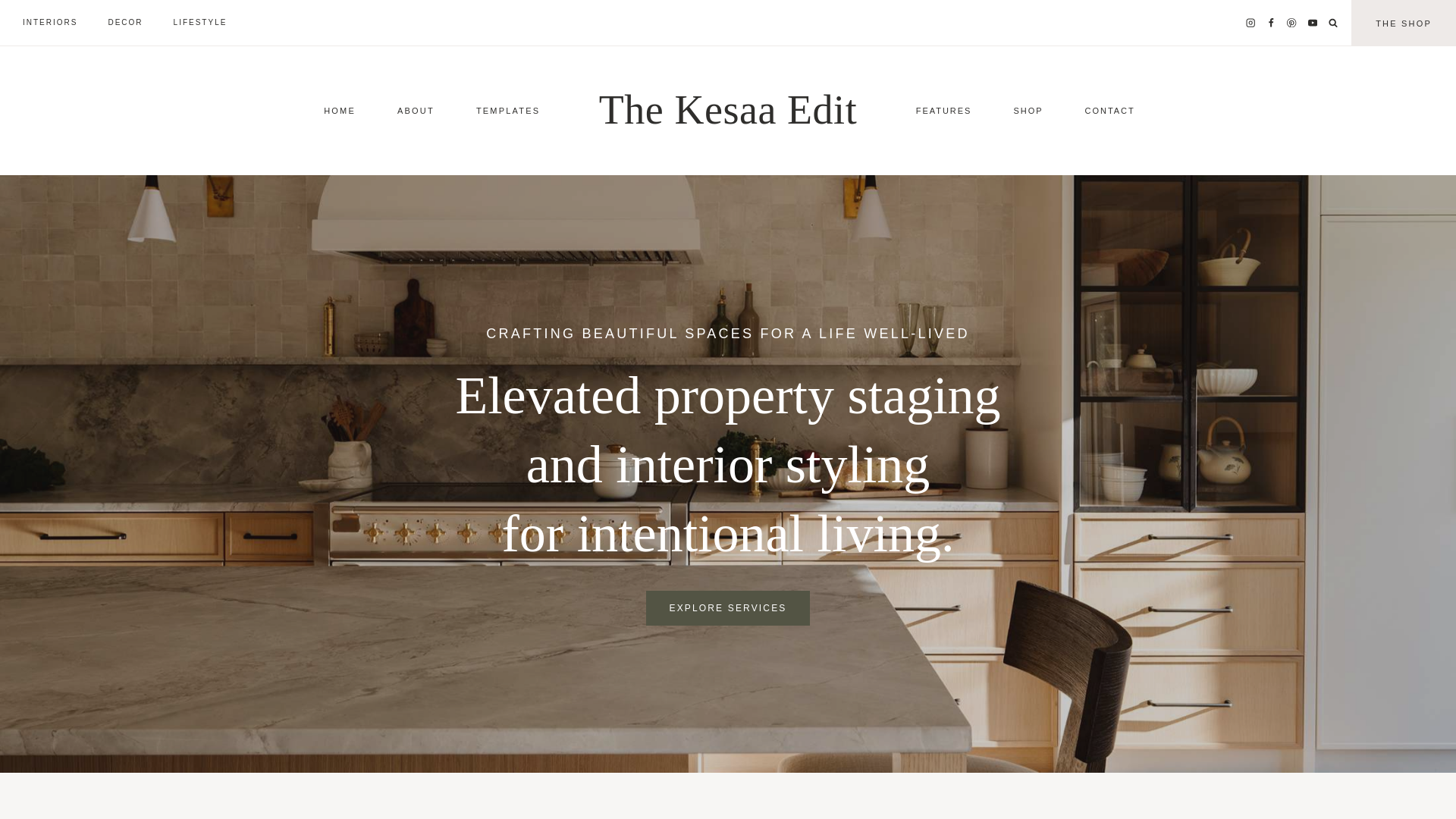 website screenshot of https://thekesaaedit.com/