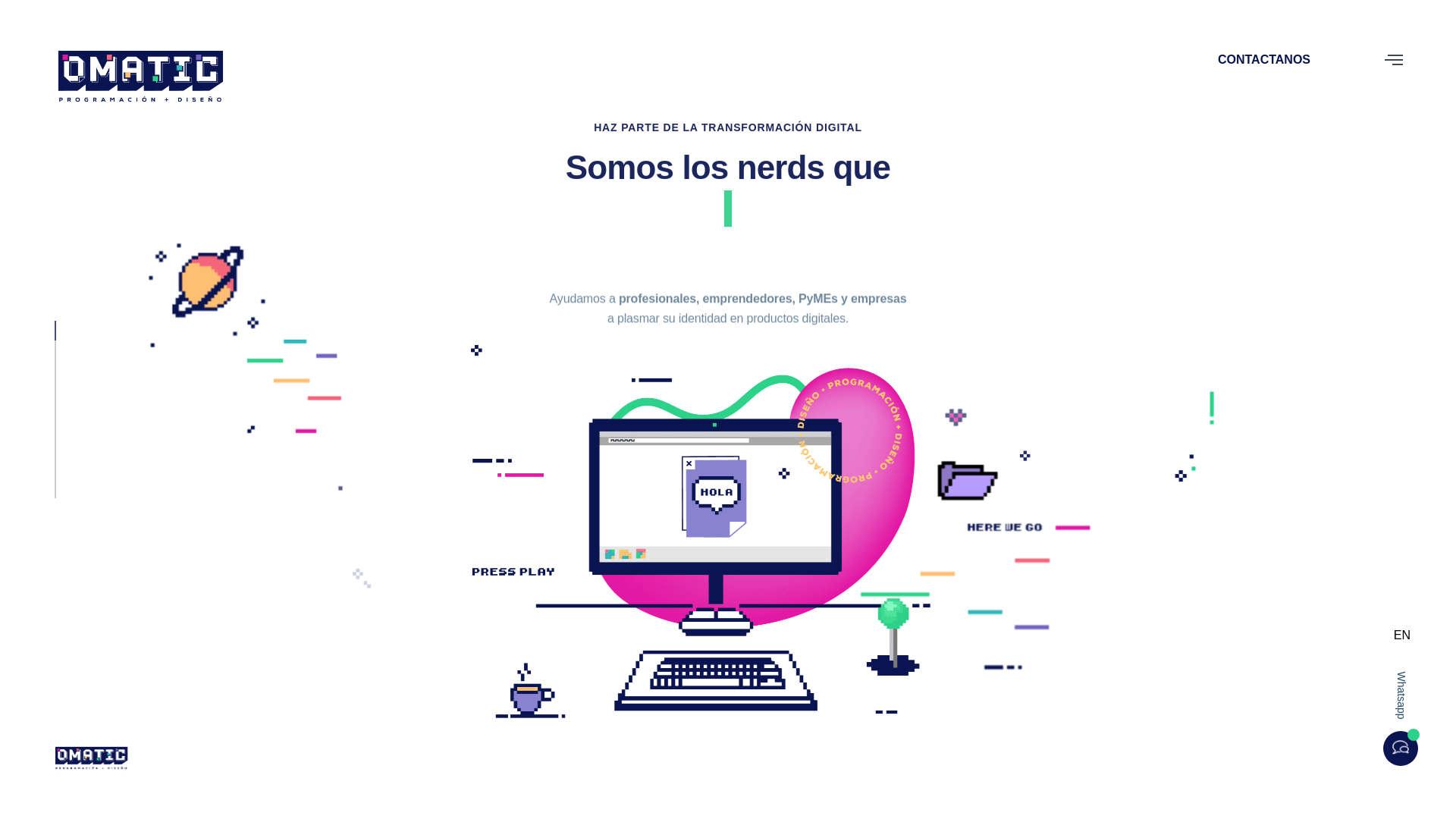 website screenshot of https://omaticdev.pages.dev/