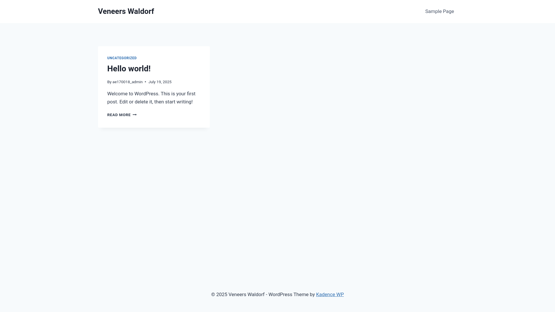 website screenshot of https://veneerswaldorf.com/