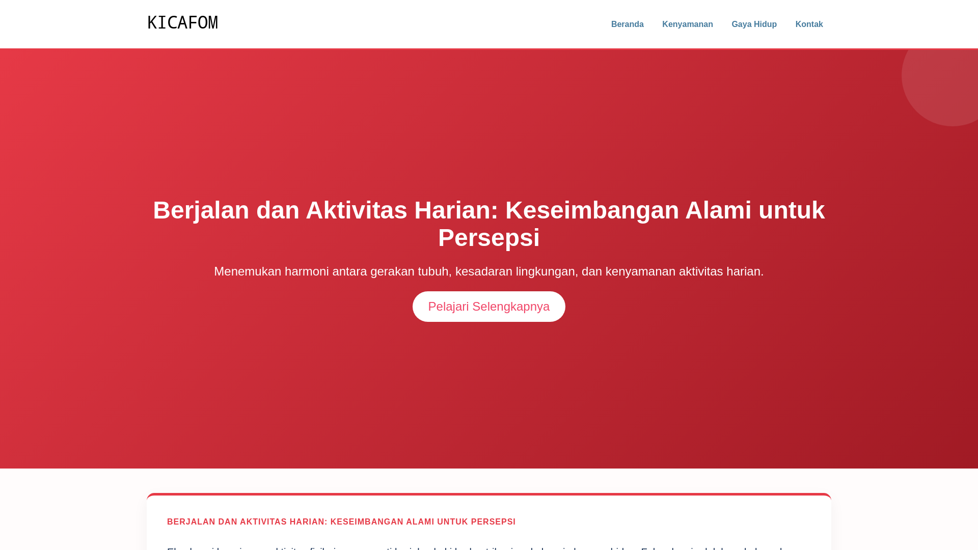 website screenshot of https://kicafom.icu/