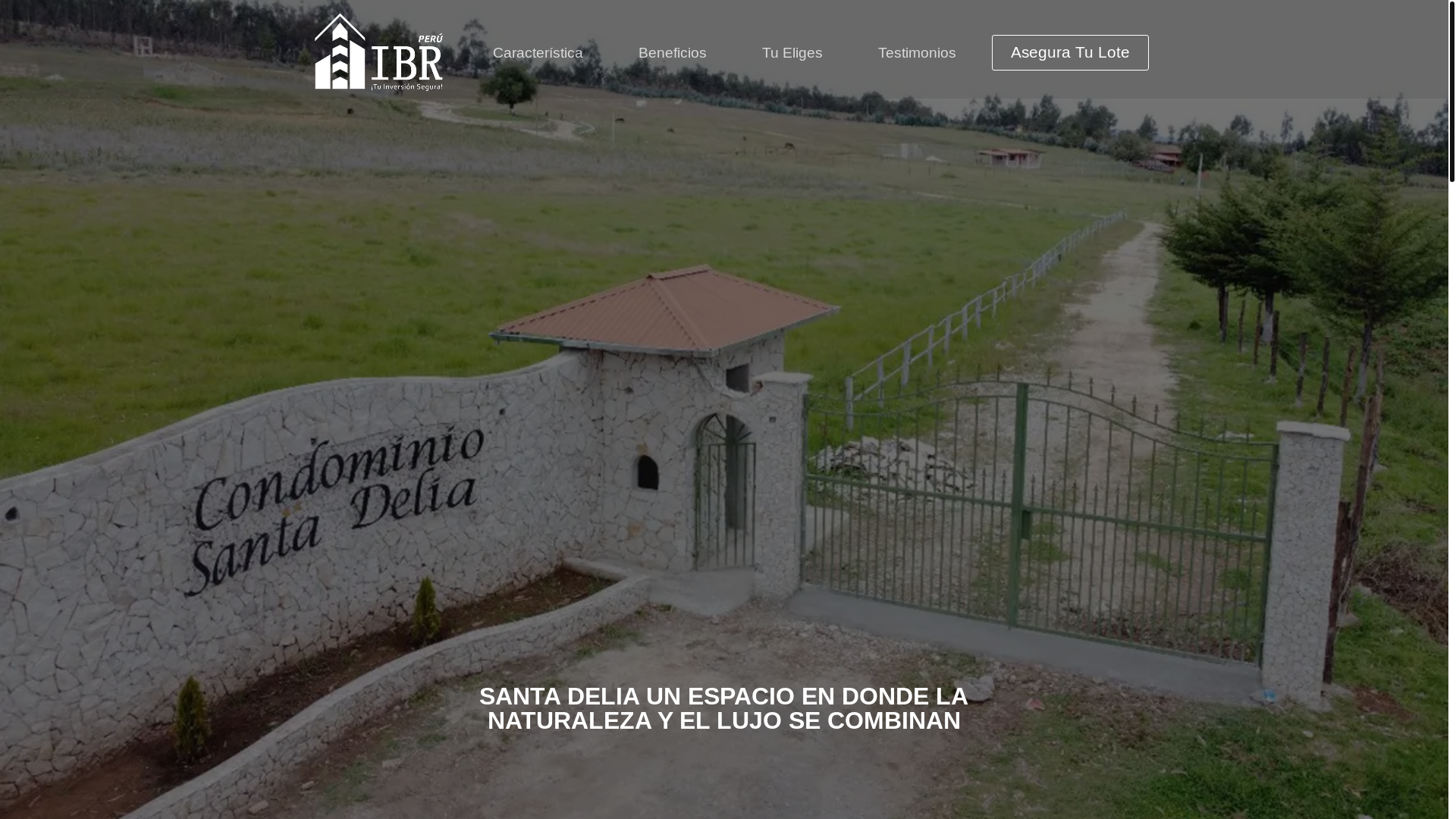website screenshot of https://condominiosantadelia.com.pe/