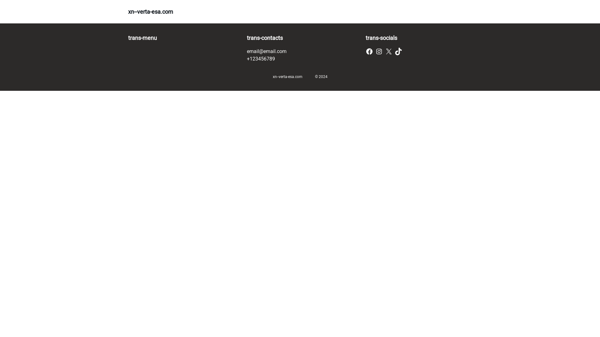 website screenshot of https://xn--verta-esa.com/