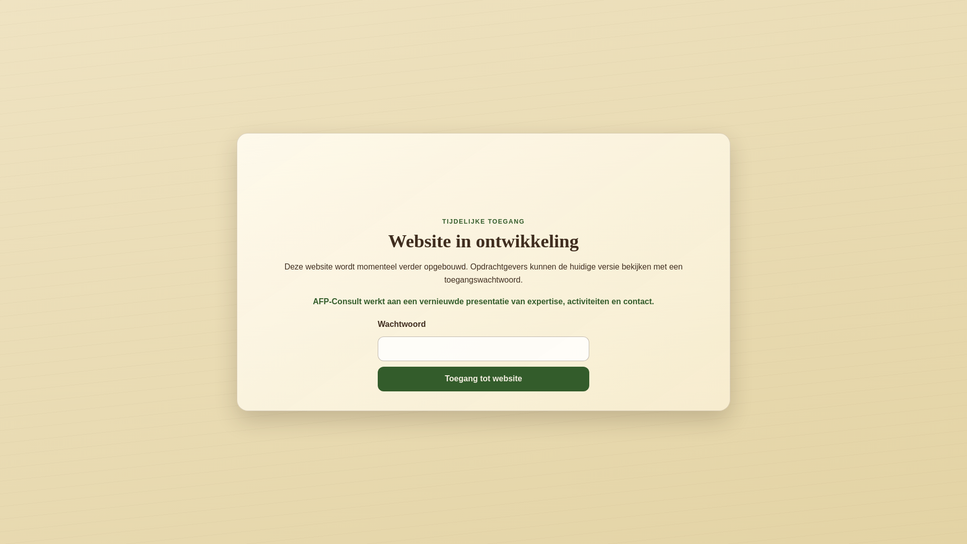 website screenshot of https://afp-consult.nl/