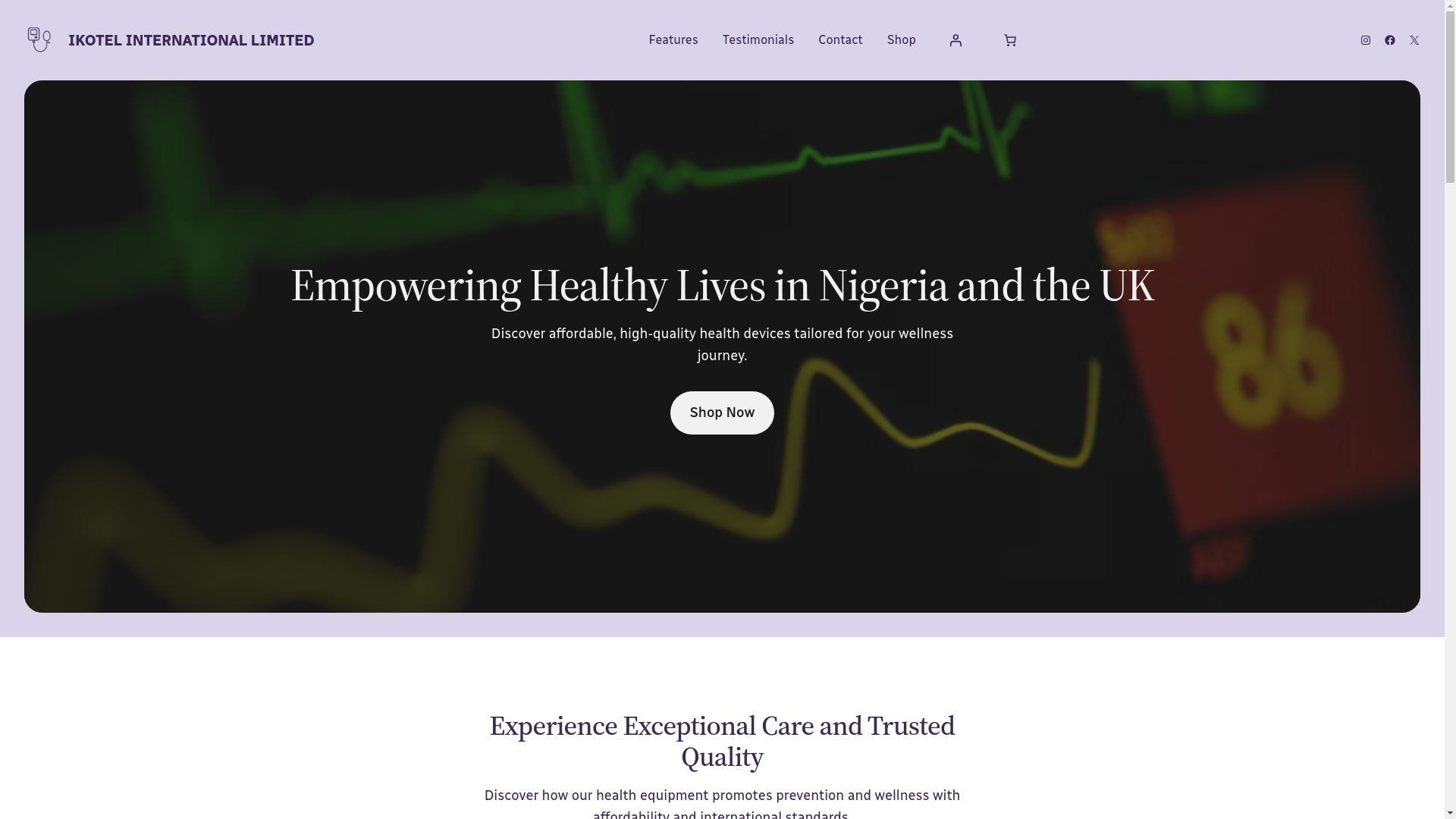 website screenshot of https://elevare-it.co.uk/