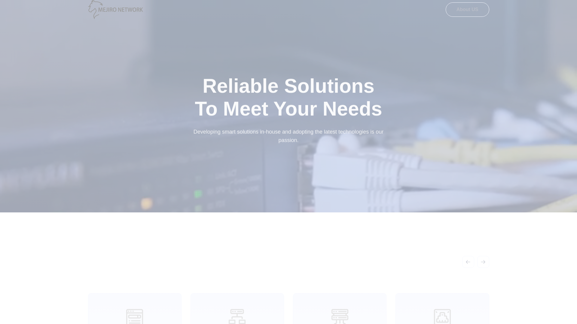 website screenshot of https://mejiro.io