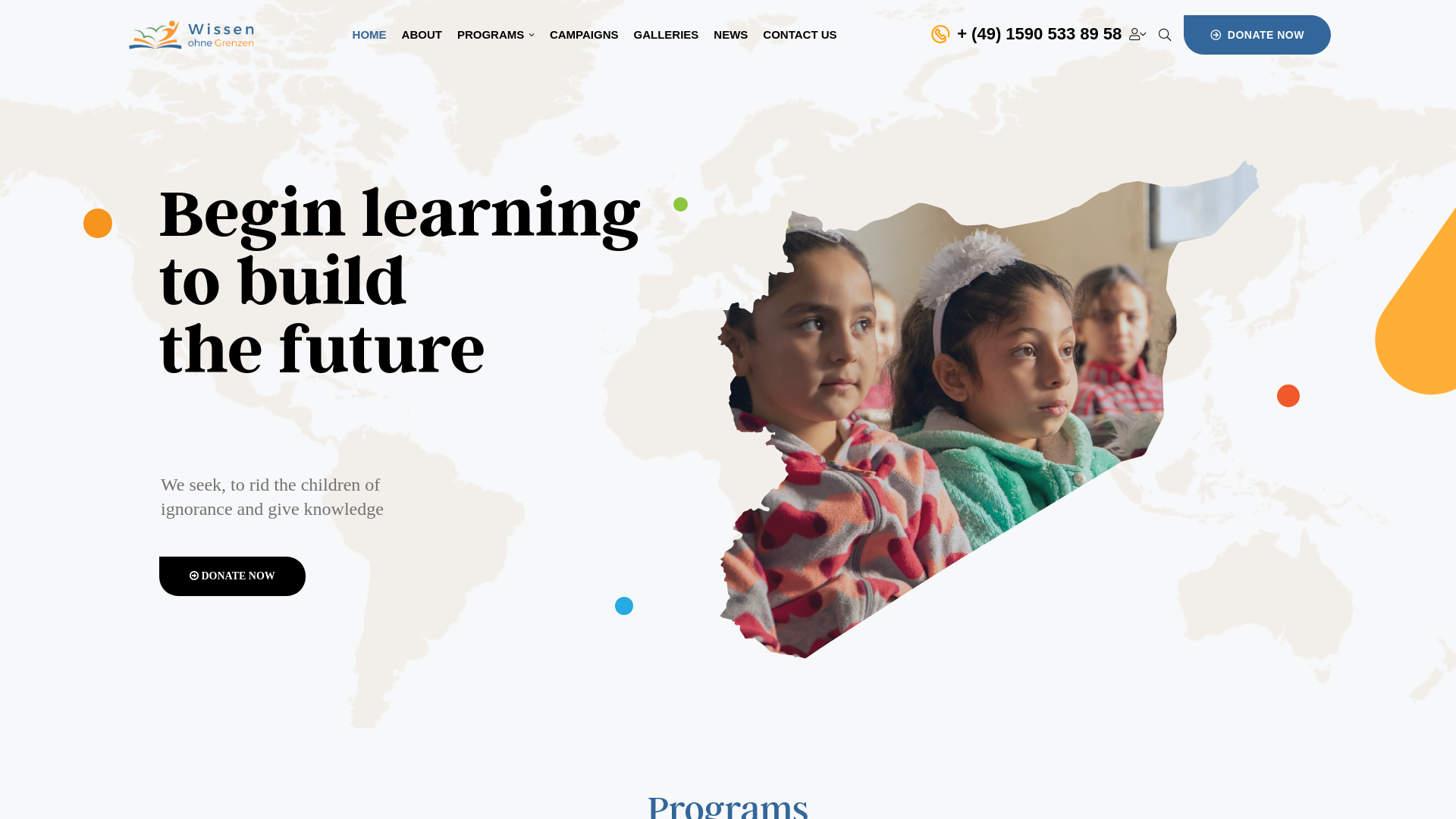 website screenshot of https://knowledge-wb.org/