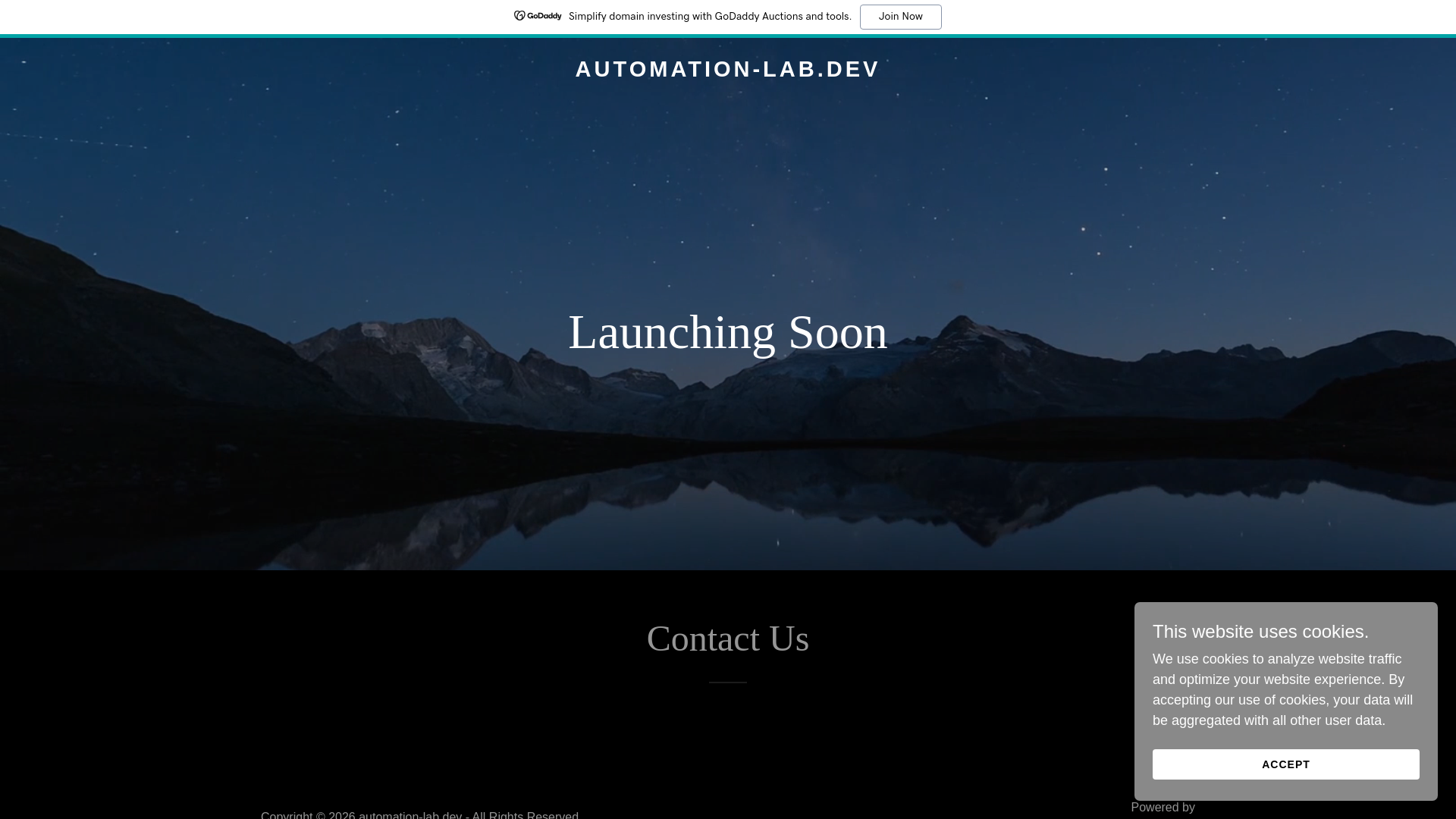 website screenshot of https://automation-lab.dev/