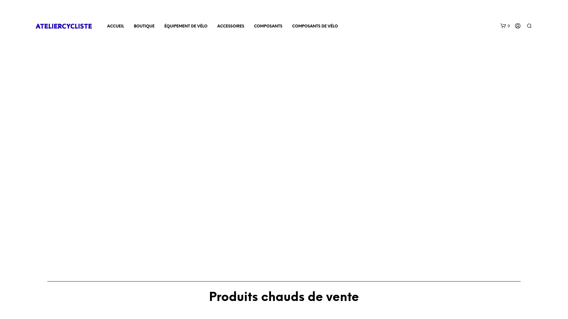 website screenshot of https://ateliercycliste.fr