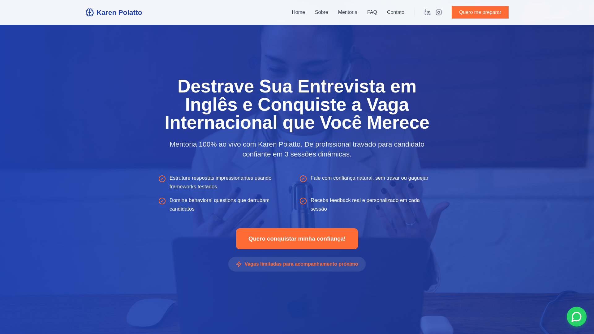 website screenshot of https://karenpolatto.com.br/