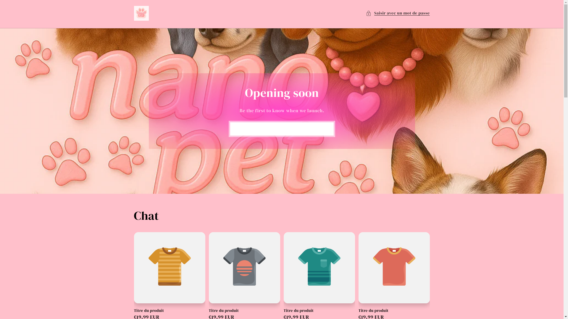 website screenshot of https://nanoupet.com/
