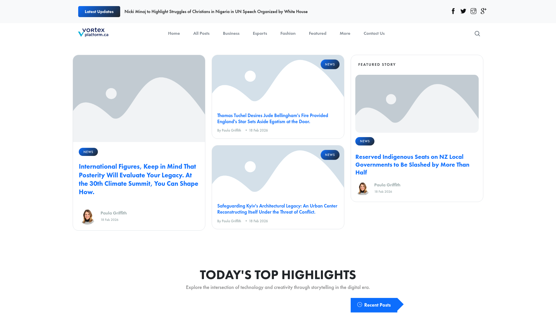 website screenshot of https://vortexplatform.ca/