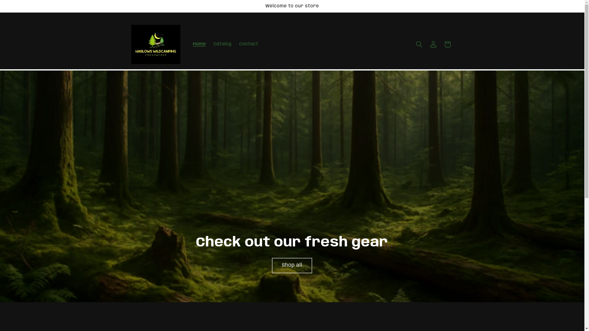 website screenshot of https://harlowswildcamping.com/