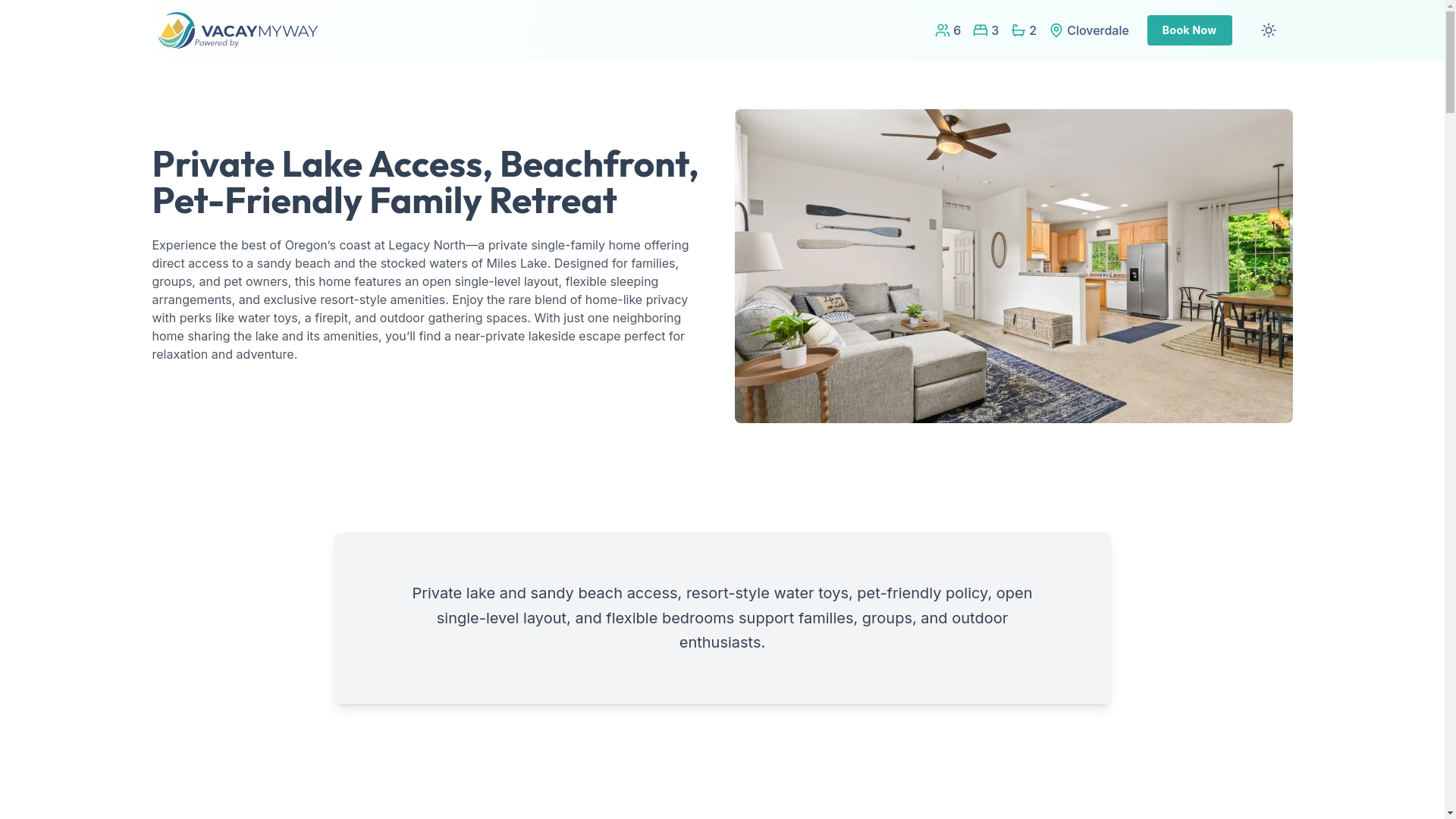 website screenshot of https://joyfulbanks.holiday/