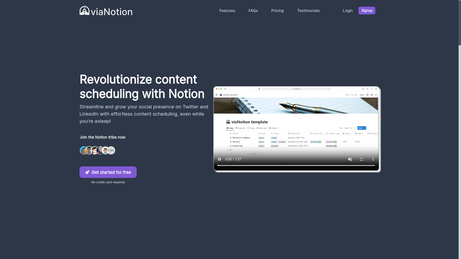website screenshot of https://vianotion.pages.dev/