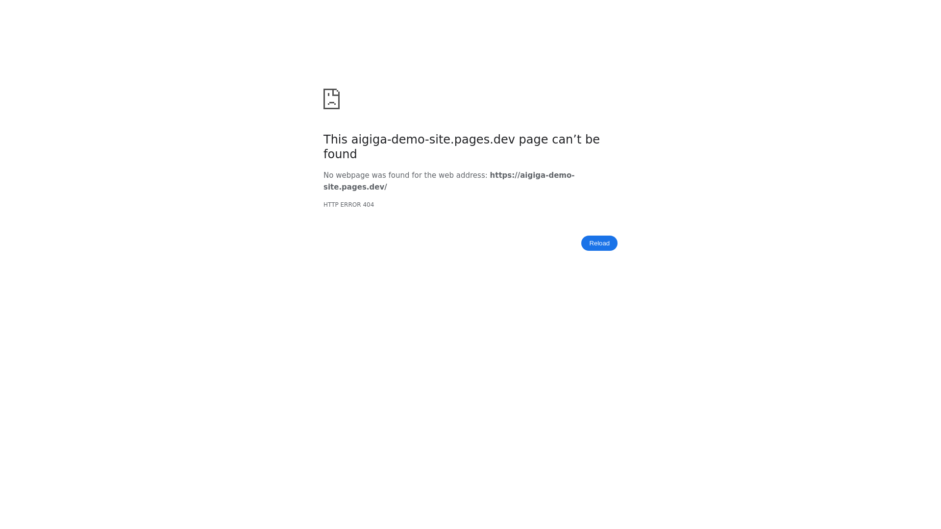 website screenshot of https://aigiga-demo-site.pages.dev/