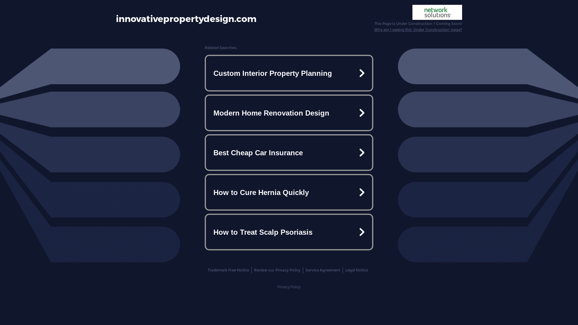 website screenshot of https://innovativepropertydesign.com/