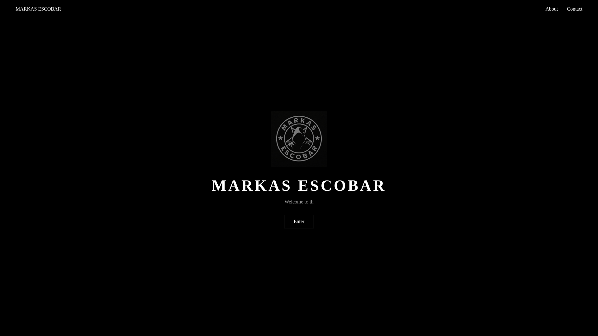 website screenshot of https://markasescobar.com