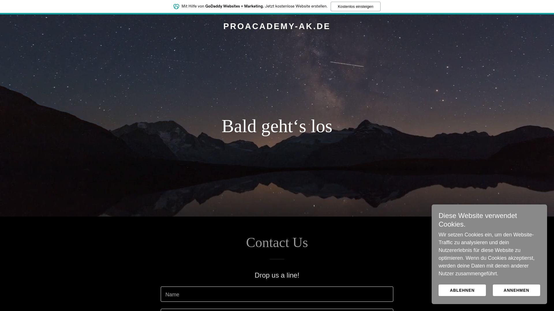 website screenshot of https://proacademy-ak.de/