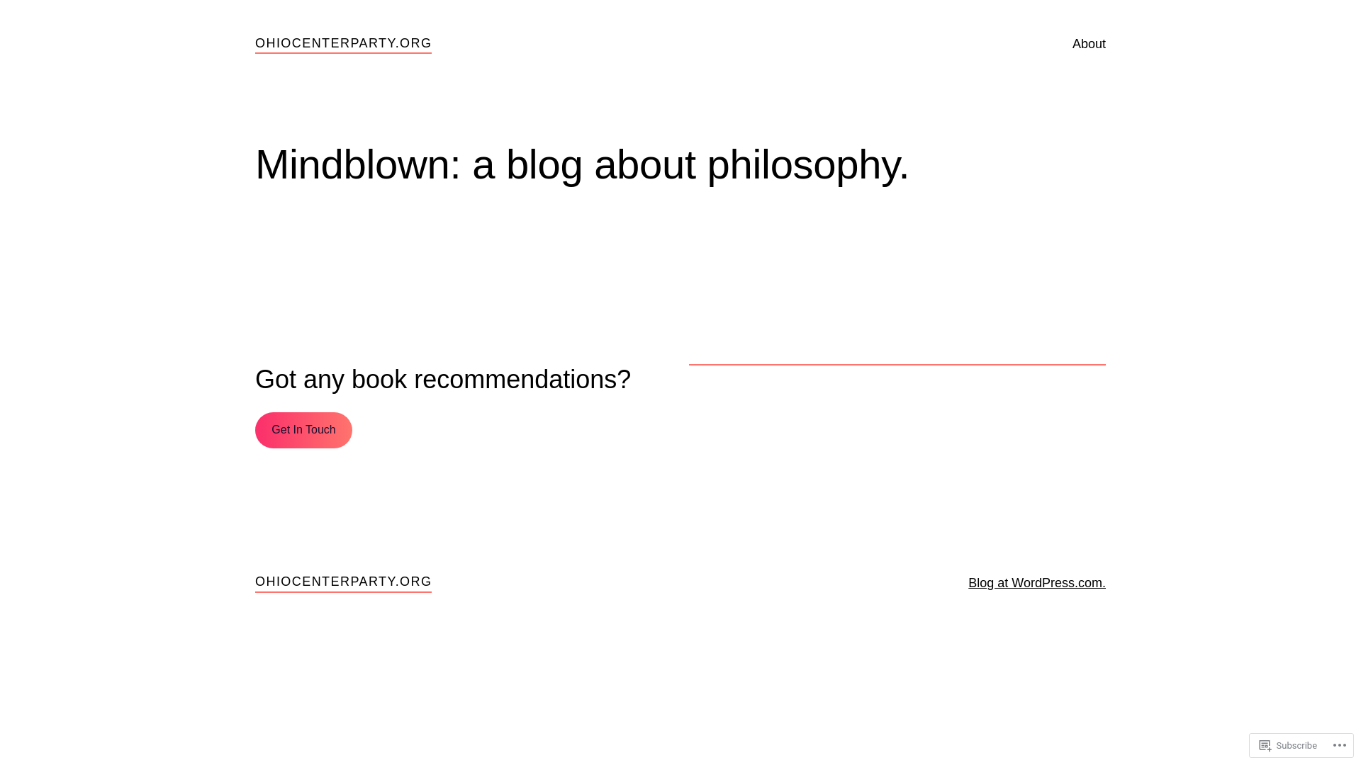 website screenshot of https://ohiocenterparty.org/
