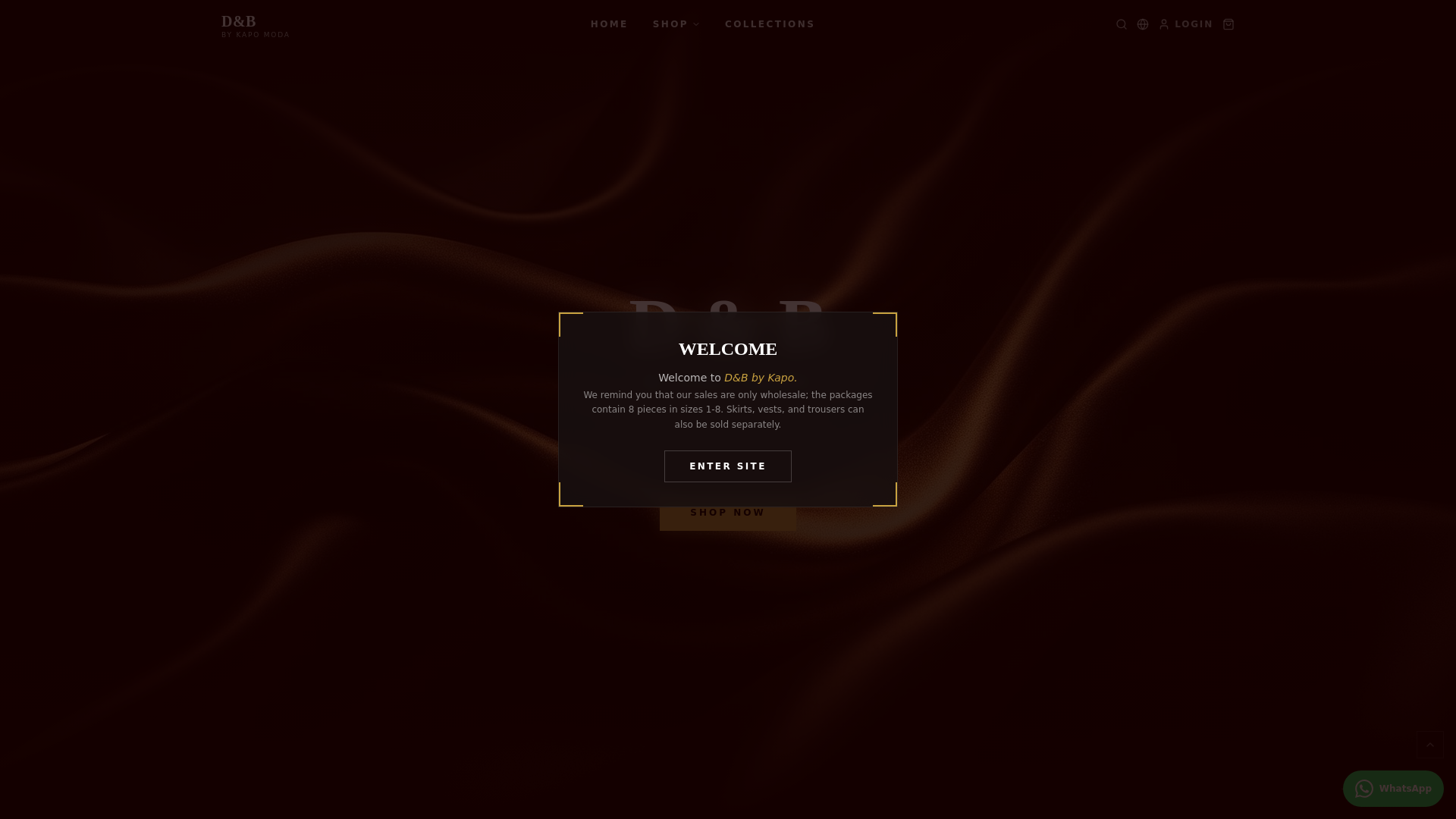 website screenshot of https://kapomoda.shop/