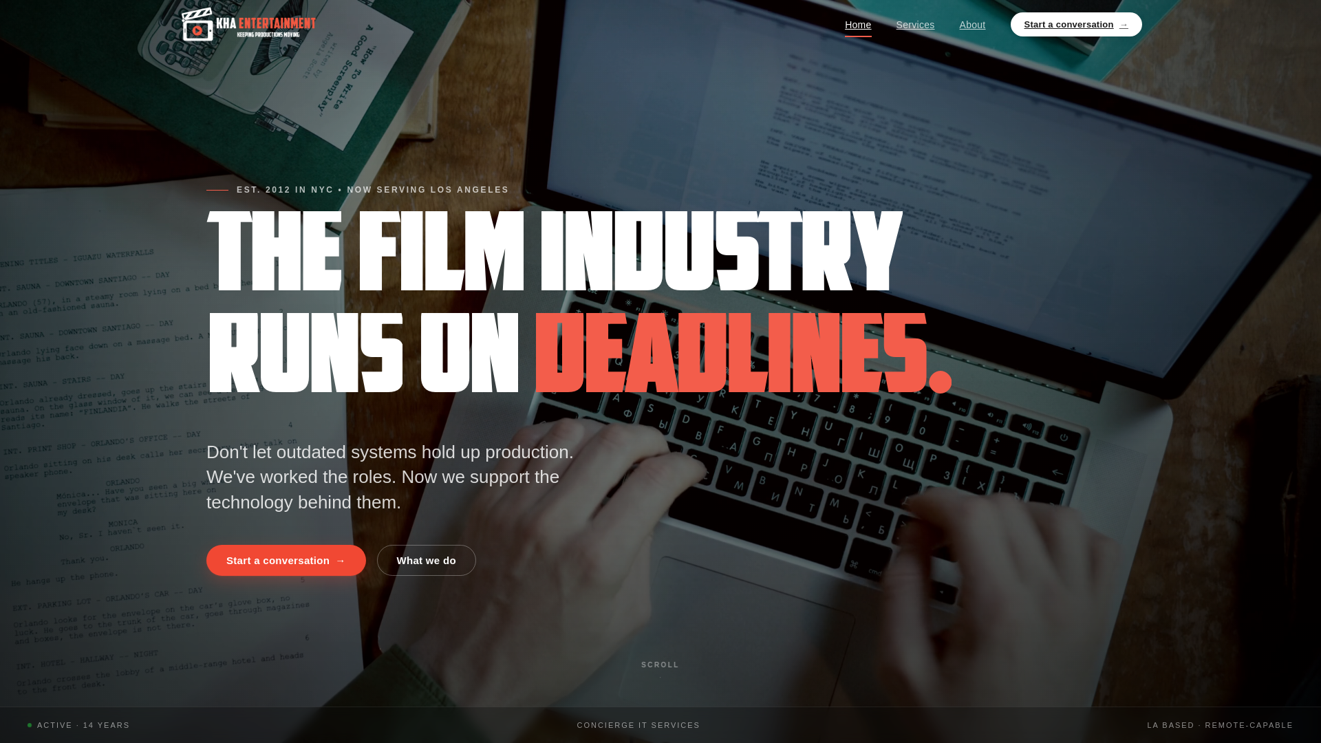 website screenshot of https://kha-entertainment.pages.dev/