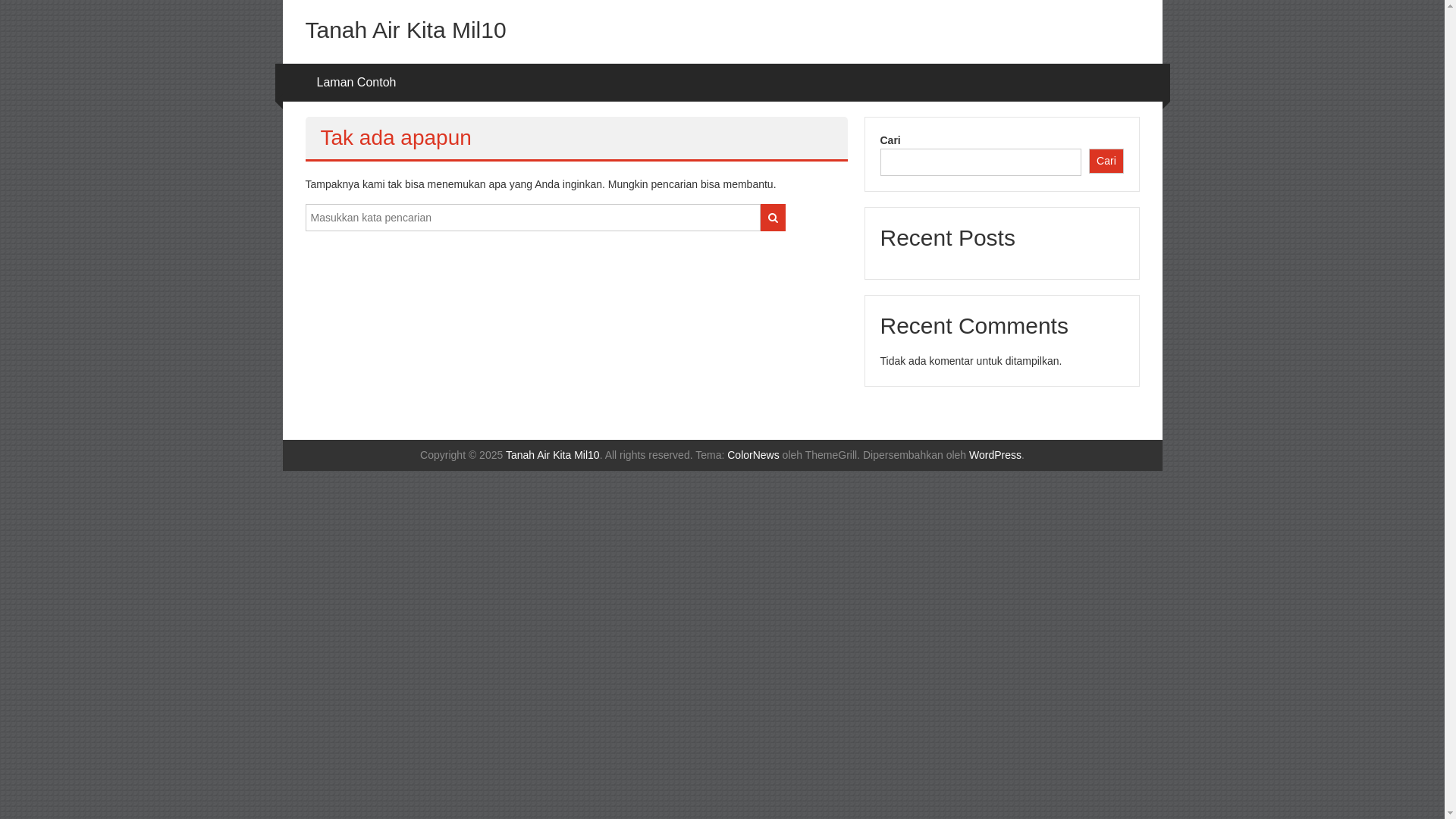 website screenshot of https://tanahairkitamil10.online/