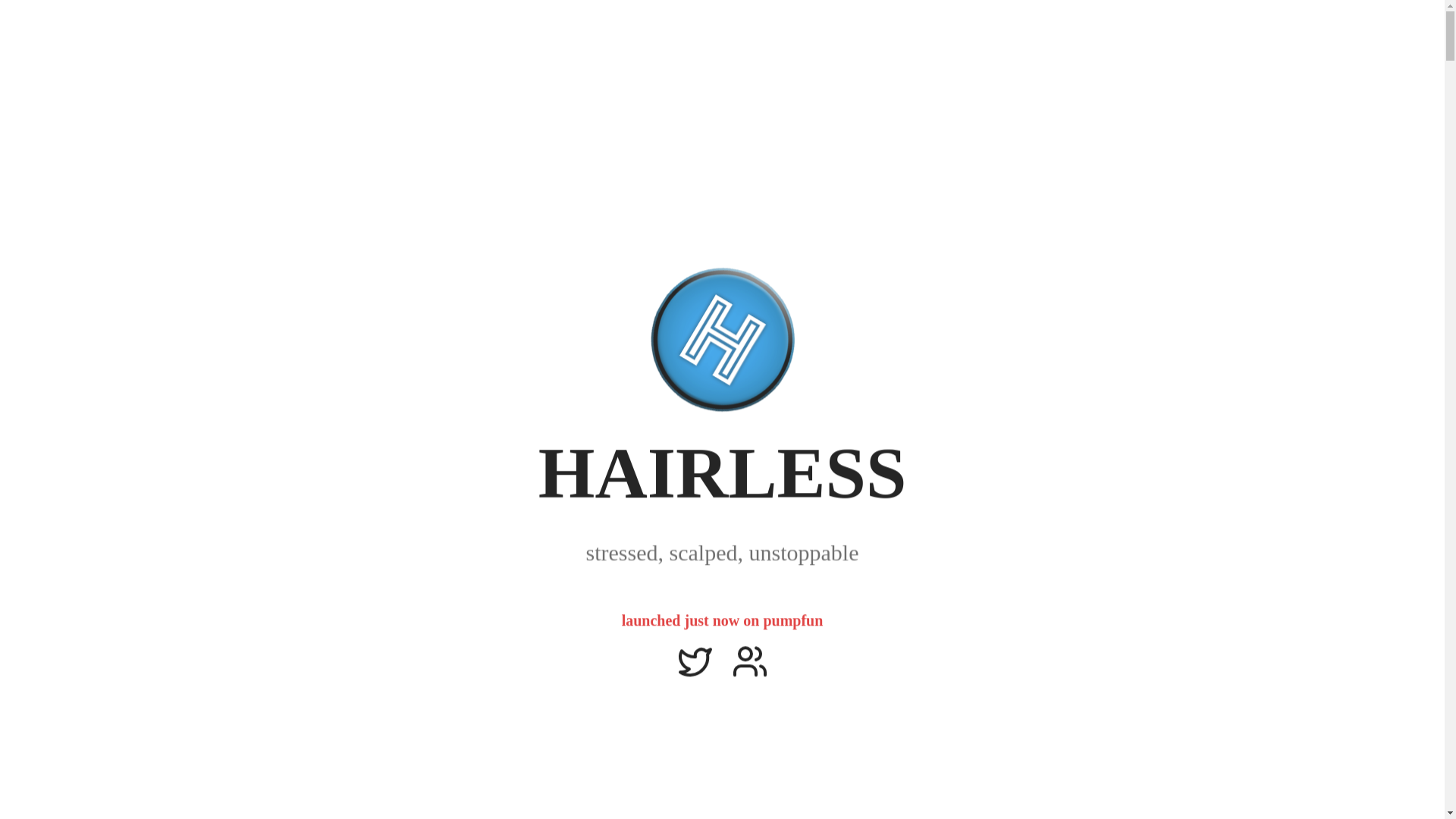 website screenshot of https://buyhairless.fun/
