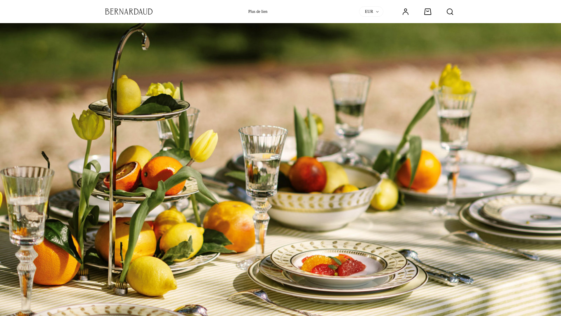 website screenshot of https://bernardaudofficial.com/