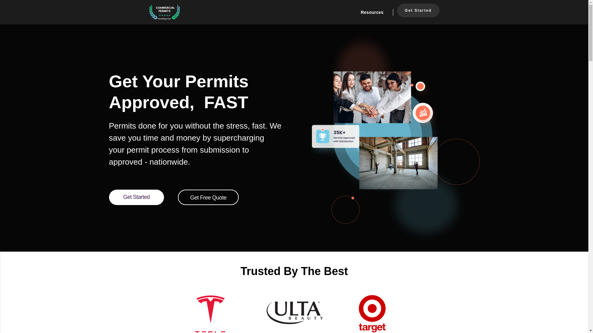 website screenshot of https://accesscommercialpermitshq.com/