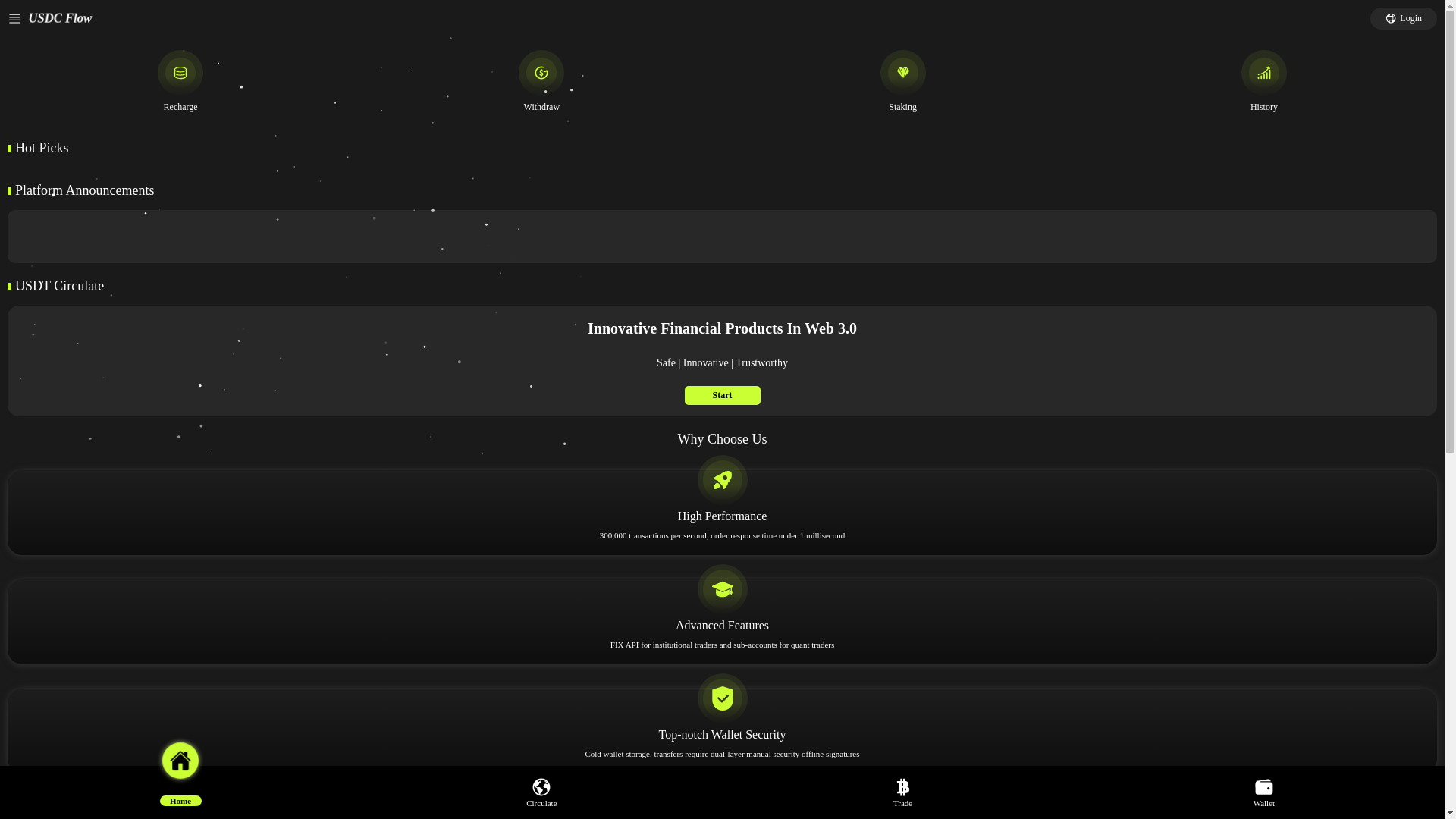 website screenshot of https://usdcok.cc/