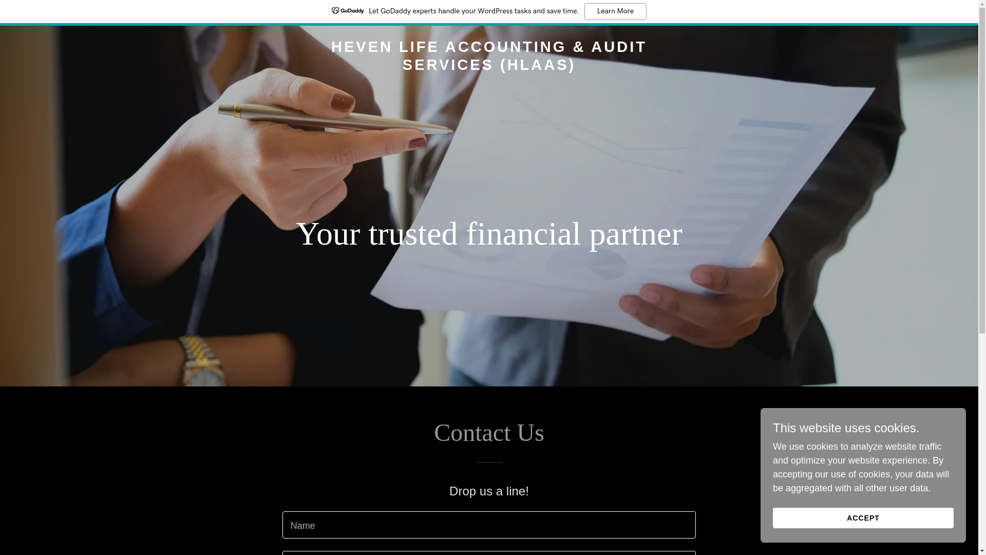 website screenshot of https://hevenlifeaccountingaudits.com.au/