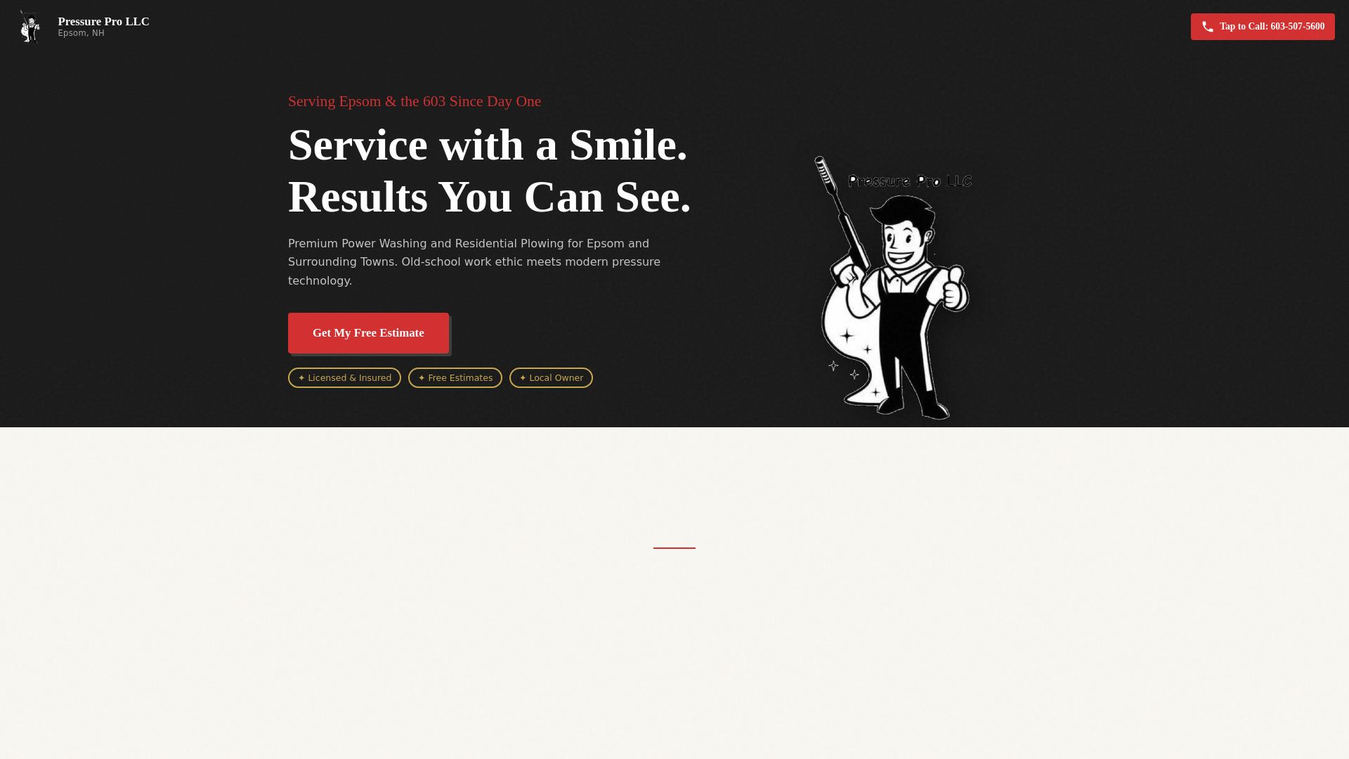 website screenshot of https://pressure-pro-epsom.pages.dev/