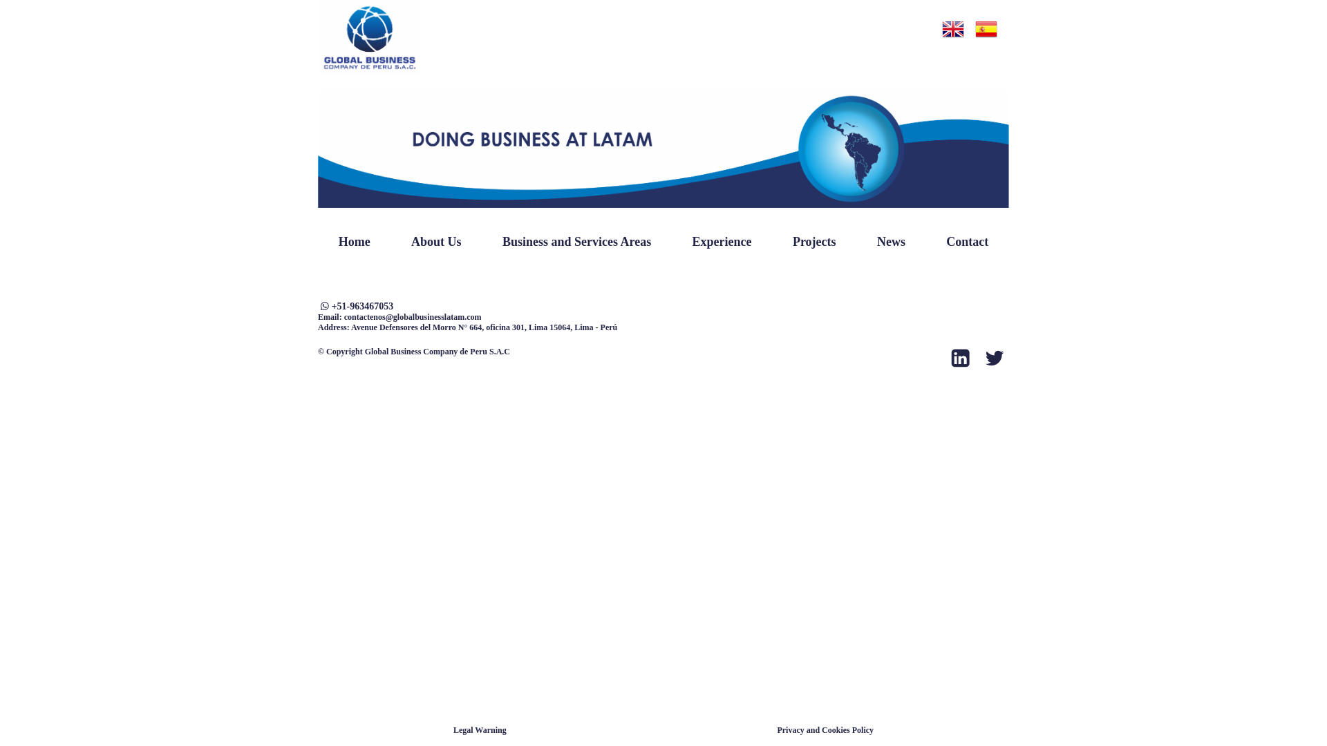 website screenshot of https://globalbusinesslatam.com.cn/