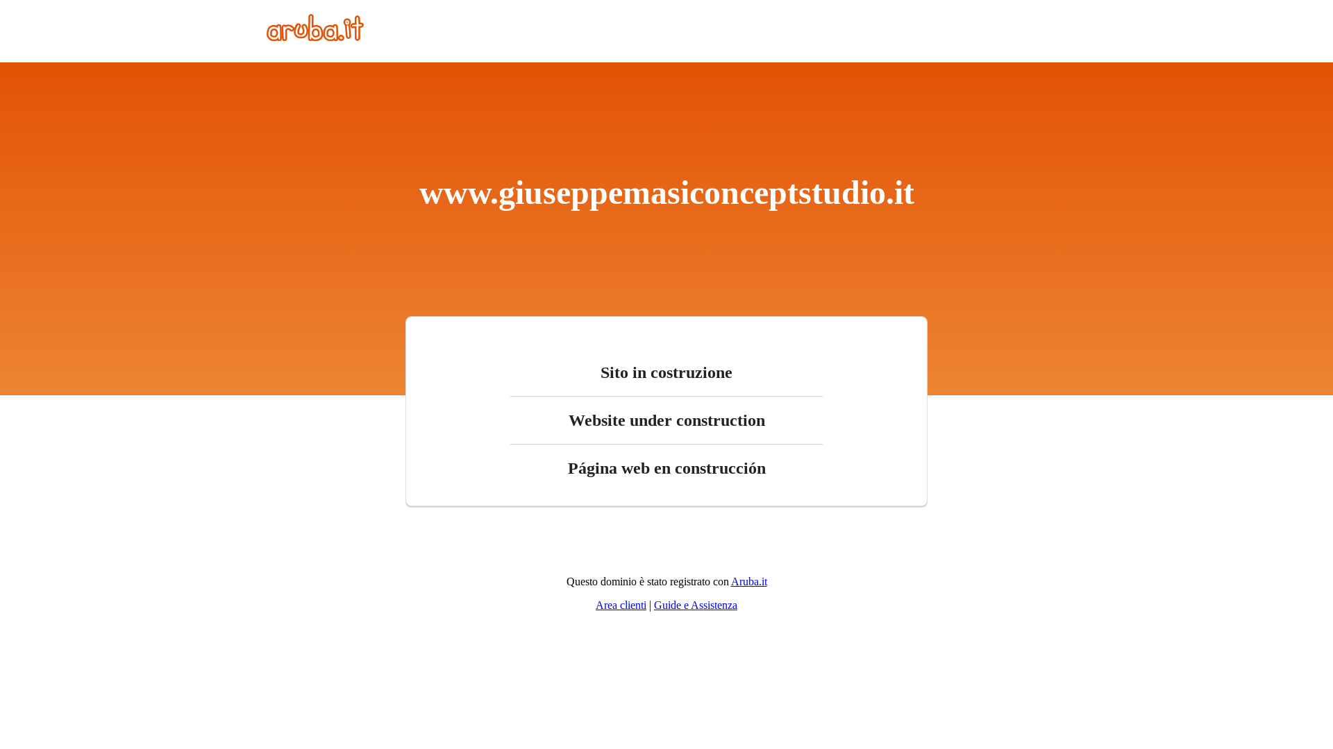 website screenshot of https://giuseppemasiconceptstudio.it/