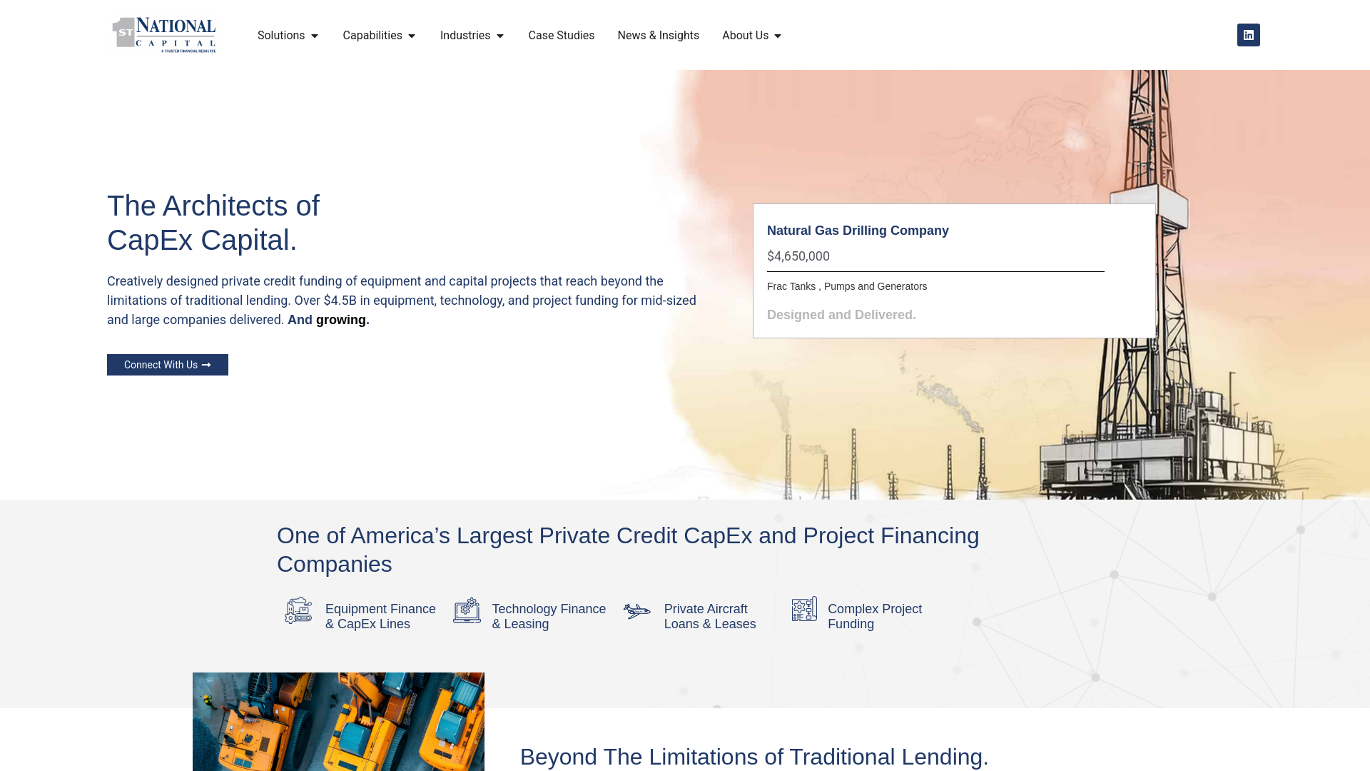 website screenshot of https://1stnationalsales.com