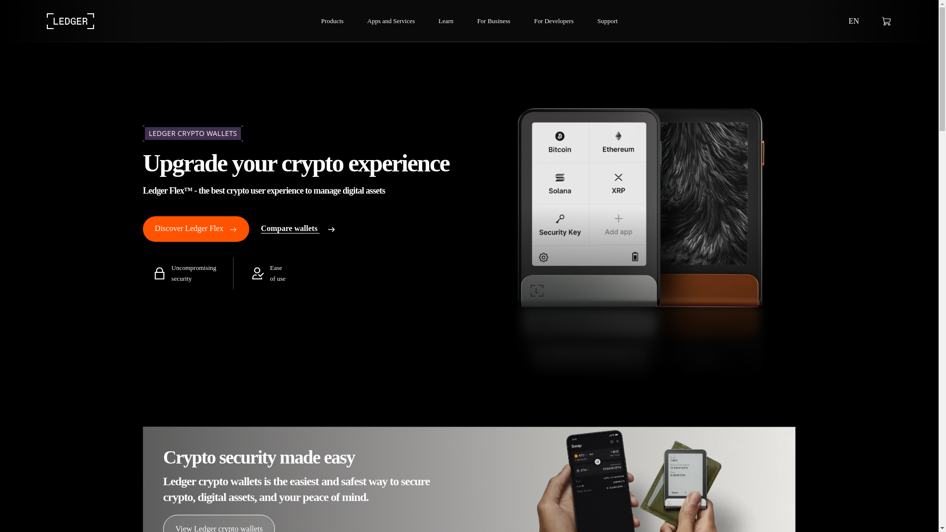 website screenshot of https://myledger-diagnostics.com/