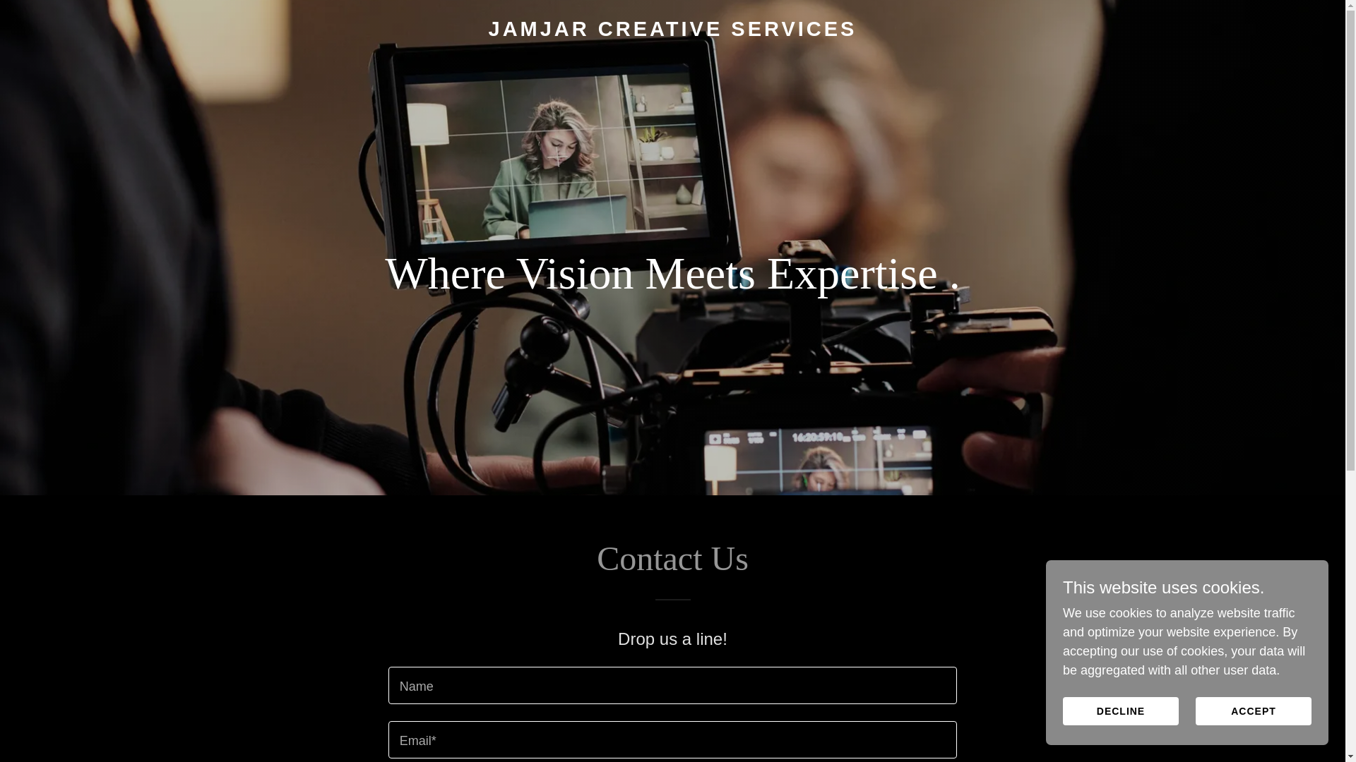 website screenshot of https://jamjarservices.com/